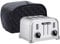 Boczif Toaster Dust Cover, Polyester Fabric Quilted 2 Slice Toaster, Kitchen Small Appliance Covers, Toaster Cover Fits for Most Standard slice Toasters, Waterproof and Dust Protection (Black, Small)