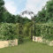 WDSOPK Arco da Giardino Nero 116x45x240 cm Acciaio, Archi da Giardino, Tralicci, Pergolati e Pergolati Garden&Outdoor