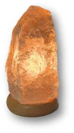 Rauchquarz Stein Lampe, Edelstein Kristall Leuchte, Rohstein beleuchtet