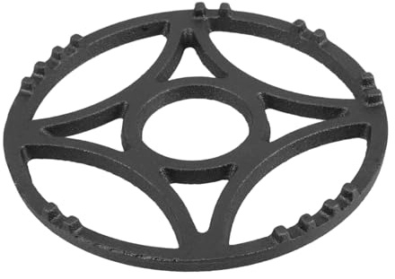 LALADEFIEE Cast Iron Wok Ring Stove Support Nonslip Pot Rack for Small Cookware Espresso Pots and Milk Boilers