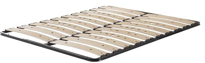 i-flair Lattenrost Austen 180x200 cm – Stabiler Lattenrahmen mit Metallrahmen & perforierten Holzlatten aus Birkenholz für optimale Belüftung – einfache Montage – Modell IF17