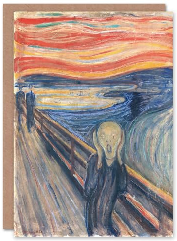 Artery8 Edvard Munch Art Card The Scream Iconic Painting