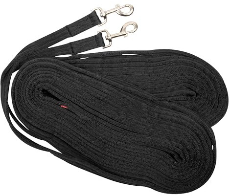 Imperial Riding Lange Zügel IRHFree Ride, 9 m, Polyester, 2er-Set, Schwarz