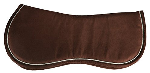 QHP Sattelunterlage Memory Foam Schaum optimale Druckverteilung, 2 Größen (Warmblut, Braun)