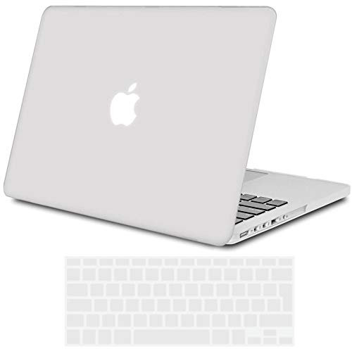 TECOOL Hülle Kompatibel mit Alten MacBook Pro 13 Zoll Retina 2015 2014 2013 2012 (A1502 A1425), Ultradünne Schutzhülle Hartschale Case mit Tastaturschutz (EU Layout), Frost