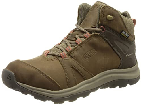 KEEN Damen Terradora 2 Leather Mid Waterproof Wanderstiefel, Brindle Redwood, 43 EU
