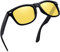 Joopin Occhiali da Guida Notturna Uomo Donna Polarizzati Antiriflesso Classici Quadrati Occhiali Visione Notturna Gialli Night Vision Glasses Occhiali da Sole (Lenti Gialle/Montatura Nero)
