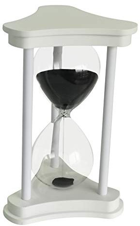 Reloj De Arena Temporizador por 60 Min Decoración Cocina Restaurante Sala Hogar Escritorio De Oficina Navidad Año Nuevo Ornamento del Festival para Temporizador De Reloj De Arena 60 Minutos Negro