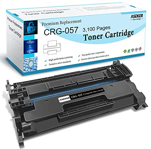 Aseker Kompatibel Tonerkartusche 057 CRG-057 für Canon i-SENSYS MF451DW MF452DW MF453DW MF455D MF449dw MF448dw MF443dw MF445dw LBP223dw LBP226dw MF440 LBP220 Standardkapazität 3100 Seiten ( Schwarz )