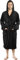 NY Threads Robe de chambre à capuche pour hommes, vêtements de nuit doux et confortables, Noir, X-Grand