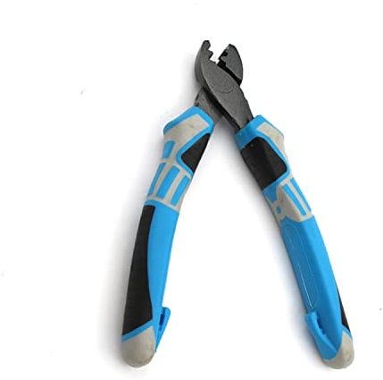 CRAZY SHARK High Carbon Steel Crimper Sleeves with Side Cutters for Leader Line Cutting Fishing Pliers