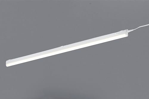 lightling Richard LED Unterbauleuchte Schrankleuchte Küchenleuchte, Einbauleuchte in Kunststoff weiß, Leuchtstreifen 84 cm, Kippschalter, 12 Watt