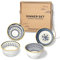 fanquare Bols à Collations en Porcelaine pour 4, Bols Colorés de Soupe, Bols à Céréales pour Salade/Fruits/Collation, Ensemble de Dîner Nordique de 10,5cm