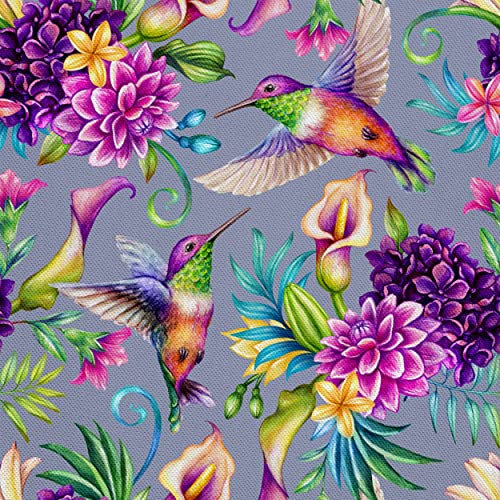 HEKO PANELS Oxford Tissu Imperméable Au Mètre Polyester De Couture D'ameublement Tissus Pour Mobilier Décorative Artisanat Rembourrage Colibri 3 Mètres 155 x 300 cm