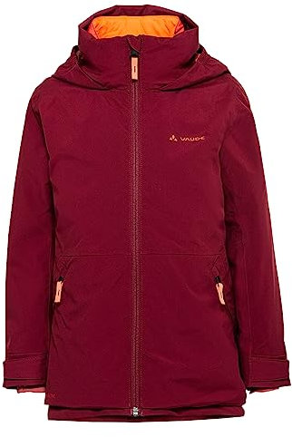 VAUDE Unisex Kinder Kids Casarea 3in1 Jacket Ii, Salsa/orange, 110-116 EU