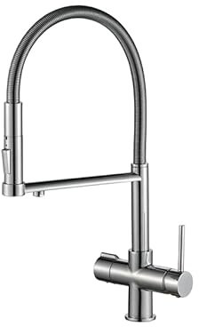 Drei-Wege-Wasserhahn 3 in 1 Armatur Küche Wasserhahn Wasserfilter AL2002 (Matt)