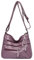 UnoSheng Schwarze Weste Mit Taschen Crossbody-Geldbörsen für Frauen Lässige Umhängetasche mit verstellbarem Riemen Disc Taschen (Purple, One Size)