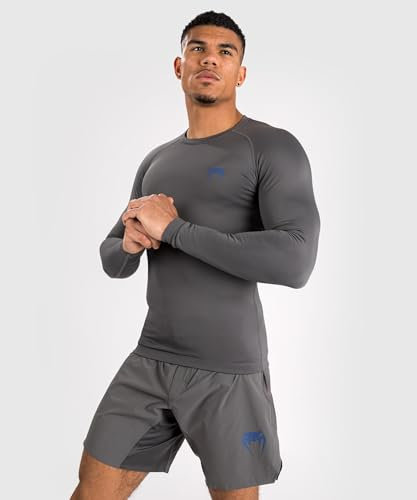 Venum, Contender Long Sleeve Rashguard, Men's, M, Grey
