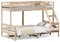Willood Etagenbett Ohne Matratze Wachsbraun Massivholz Kiefer Braun 90x200/120x200 cm mit bettgitter rausfallschutz Kinderbett