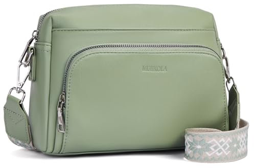 MUIIKOLA Borsa a tracolla da donna, borsa a tracolla da donna, in pelle PU, porta carte di credito e borsa a tracolla, con tracolla regolabile