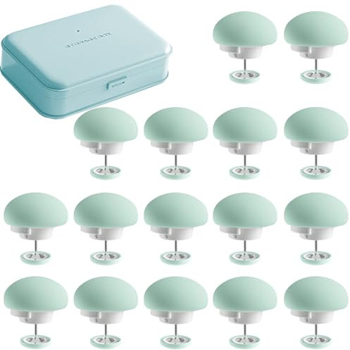 Taiyyi Lot de 16 Clips de Fixation pour Couette, avec boîte de Rangement, Pince à Couette, Outil Pratique pour la Fixation (Beige, Rose, Bleu, Vert) (Vert)