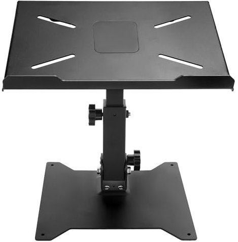 HECASA Foldable DJ Laptop Stand, Adjustable DJ Stand for Mixer and Controller, 36in Height, Sound Equipment, Workstation, Gaming & Home Use, Heavy Duty Steel