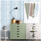 FENTIS Blue Stripes Effect Self Adhesive Wallpaper White Peel and Stick Contact Paper Sticky Back Plastic Vinyl Film Wall Sticker Rolls for Kitchen Bathroom Worktop Cabinet Washable 44.5x1000cm