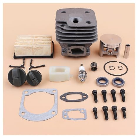 YRcEKH Kit Tappi Filtro Viti Scarico pistone Cilindro da 52 mm Adatto for Motosega a Benzina Husqvarna 268 272 XP 272XP
