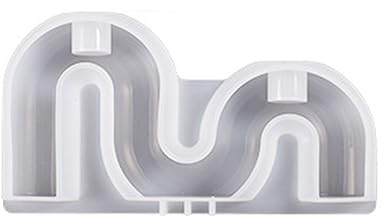3D-Form für Beton und Harz, U-förmige Silikonform für Kerzenständer für Enthusiasten, Kerzenständer