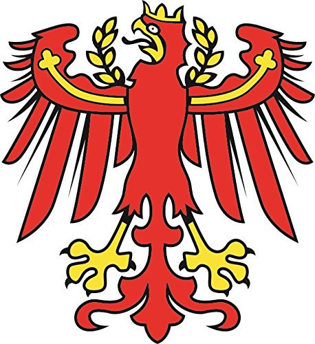 U24 Aufkleber Südtirol Adler Autoaufkleber 20 x 22 cm Sticker Konturschnitt