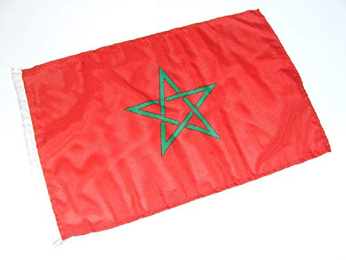 FahnenMax - Bandera genérica de Marruecos (30 x 45 cm, con vainica)
