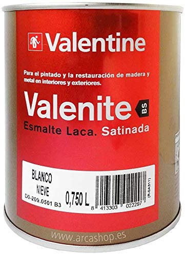 Valentine Valentine Esmalte Laca Satinada Blanco Nieve 750 ML