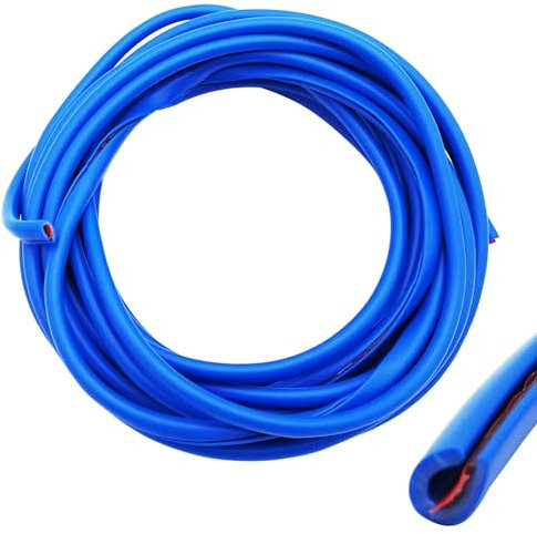CTRICALVER 5M Protection Portiere Voiture, Car Edge Trim Seal Pad de Protecteur de Bord de Porte de Voiture en forme de U, pour la Plupart des Voitures (bleu)