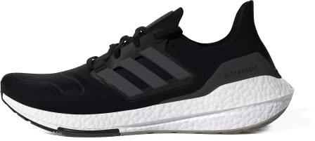 adidas Men's Ultraboost 22 Running Shoe, Black/Black/White, 8.5