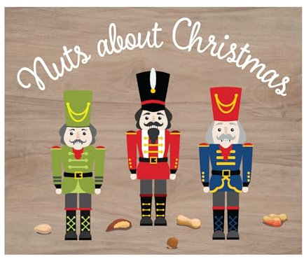 JennyGems Nussknacker Weihnachtsschild Nüsse über Weihnachten Weihnachten Deko Weihnachten Nussknacker Holzschild Made in USA