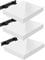 WOLTU Étagères Murales,Tablette Murale de Lot de 3, Étagère Flottante, Étagère à Livres, CD DVD, Panneau de Bois, 30x22,9x3,8cm, Blanc, RG9489ws-3