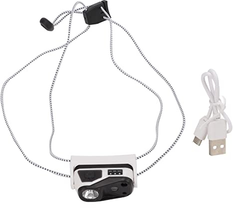 Linterna Frontal LED, Recargable Impermeable IPX5, Luz Frontal Mini con Ángulo Ajustable 180° for Pesca, Camping, Running y Hiking