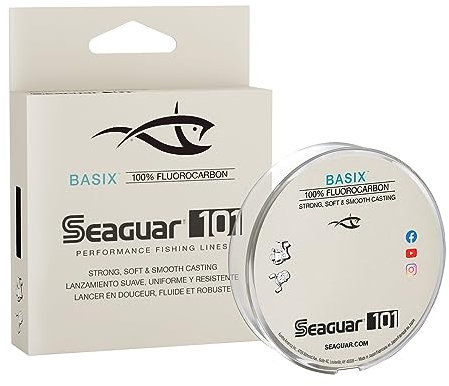 Seaguar/Kureha America LLC Angelschnur Basix Flokohlenstoff, Transparent, 8-Pounds/200-Yards