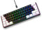 Snpurdiri 60% kabelgebundene Gaming-Tastatur, kleine, tragbare kompakte RGB-Tastatur für PC, Mac, Büro, Gaming (61 Tasten, Deutsches Alphabet, Weiß-Schwarz)