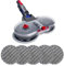 Accessories Mop Fit para Dyson Electric Dropping Cepillo de vacío Limpiador de Limpieza Paño Ajuste para Dyson V7 V8 V6 V11 Piezas reemplazables con Conjunto de Tanques de Agua