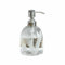 Loberon Seifenspender Crystal, reizender Schliff, Nostalgie mit Charme, Badzubehör, Bad-Accessoire, Glas, Edelstahl, klar/Silber