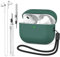 BEAUDOM Silikon Airpods Pro 2 Hülle Case für Airpods Pro 2 [Unterstützung USB-C] [Kabelloses Laden] mit Airpods Reinigungsstift und AirPods Halteband für Airpods Pro 2. Generation (Kieferngrün)