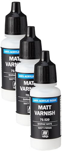 Vallejo VJ70520 Model Color 17ml Matt Varnish (Pack of 3)