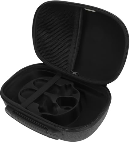 Alomejor Hartschalen-VR-Headset-Tragetasche, Stoßdämpfend, Zur Ordentlichen Aufbewahrung von Gerät und Zubehör für Meta Quest 3