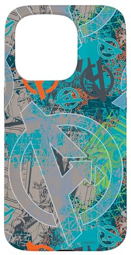 Marvel Avengers Black Widow and Iron Man Comic Book Case for iPhone 15 Pro