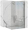 Rea CORTIS CHROME 120 Duschwand - WALK IN Transparentes gehärtetes Sicherheitsglas 6 mm (Chrom)