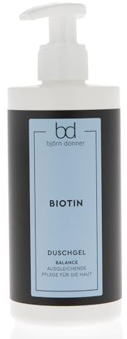 Björn Donner Balance Duschgel mit dem Schönheitsvitamin Biotin, als ausgleichende Hautpflege für Haut, Nägel und Haare, Vitamin B7, Vitamin H