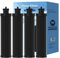 Water Filter Replacements Compatible with Berkey BB9 Gravity Fed Filter Countertop Water Purification Systems (4 Pack)