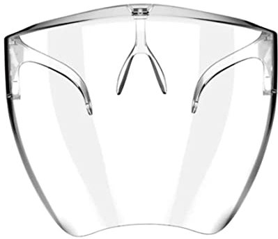 SHITOOMFE Clear Face Shield Transparent Protective Mask Visor Dustproof Full Face Protection Guard,Riding Mask