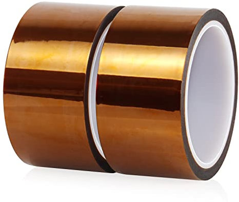 BOMEI PACK Ruban polyimide résistant aux hautes températures, thermorésistant sans résidu pour isolation circuits imprimés (50mm x 33m)